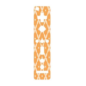 Argyle Geometric Flower Peachy Orange Fun Design Vinyl Decal Sticker Skin by Debbie's Designs for Wiimote Wii Controller in Saudi Arabia