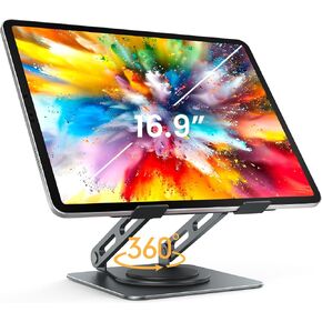 حامل كمبيوتر لوحي قابل للتعديل من LOXP، حامل iPad يدور 360 درجة مع قاعدة شديدة التحمل in Kuwait