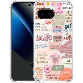 Case for Google Pixel 10a with Christian Design,Jesus Bible Verse Collage,Clear Slim Soft TPU Bumper Phone Cover,6.3"(Christian,P10a) in Saudi Arabia