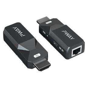 PWAY HDMI Extender 165ft Audio Video 1080P Over Cat5 Cat6 Ethernet Cable Transmit Lossless Signal HDMI Long Distance Extension Adapter in Saudi Arabia