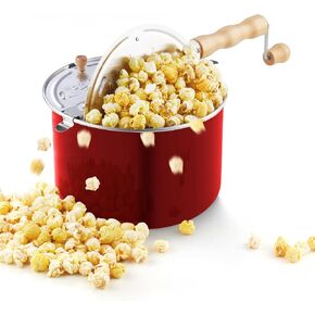 Cook N Home Stovetop Popcorn Popper 6 Quart - Hand Crank Popcorn Maker in Kuwait