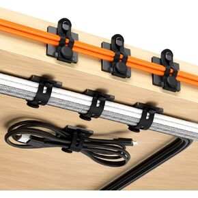 Viaky Adjustable Cable Management Under Desk,10-Pack,Adhesive Cable Clips in Kuwait