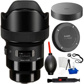 Sigma 14mm f/1.8 DG HSM Art Lens for Sony E-Mount Full Frame Camera Bundle – Lens Pen, Dust Blower, Cleaning Kit & Many More in Saudi Arabia
