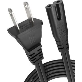 [مدرج في قائمة UL] سلك طاقة تيار متردد بطول 12 قدمًا لجهاز PS5 PS4 PS3، وXbox One S/X، وSamsung TCL Roku Apple Toshiba Insignia LED LCD Smart TV، واستبدال كابل الطاقة ثنائي الشق لطابعة HP Canon in Kuwait