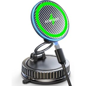 15W MagSafe Car Mount Charger, Vacuum Magnetic Phone Holders for Your Car in Kuwait