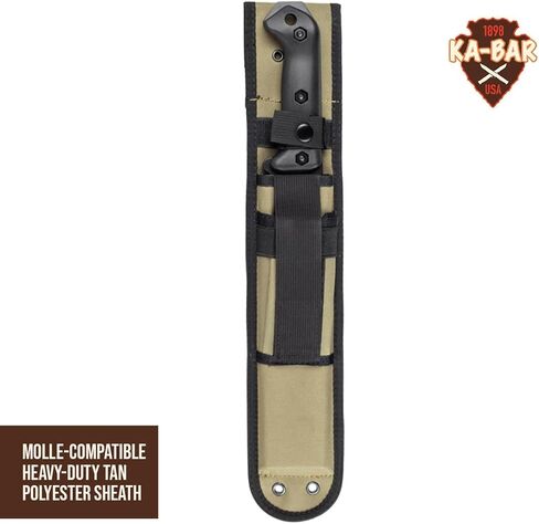 KA-BAR Becker BK9T Tactical Combat Bowie Knife – 9.25" 1095 Cro-Van Steel Blade, Black & Tan Grip, MOLLE-Compatible Nylon Sheath in Saudi Arabia
