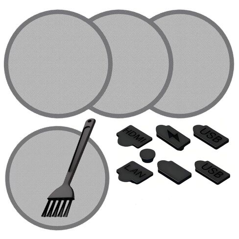 Pro/Slim PS5 Dust and Cooling Upgrade Kit – High-Density Breathable Dust Filter – with Fan Dust Filter and Port Plugs – Dual Protection Against Dust Accumulation and Overheating in Saudi Arabia