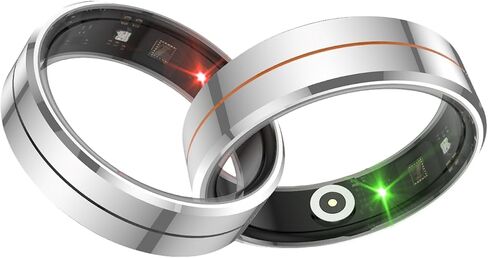 Smart Ring for Women & Men, Health Tracker with Blood Oxygen Monitor, Heart Rate & Sleep Monitor, Waterproof Fitness Ring Long Lasting Battery Sleep Ring for iPhone and Android, No Subscription Fee in Saudi Arabia