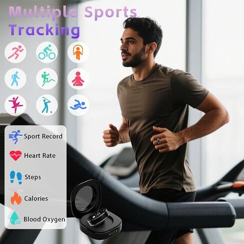 Activity Tracker Ring for Men – Fitness Tracker Ring with Black 8 in Kuwait