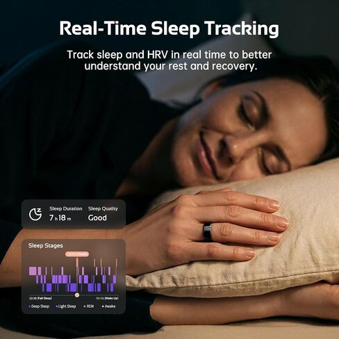 opove O Ring Smart Ring for Women Man, No Subscription, Comfortable Wearing in Saudi Arabia