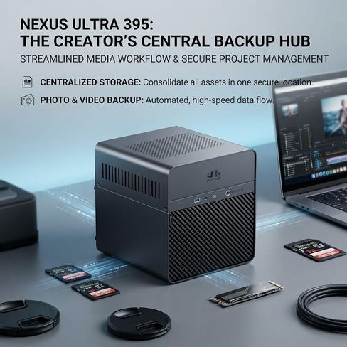 NIMO High-Performance 5-Bay NAS Mini PC-AMD Strix Halo 128GB LPDDR5X in Saudi Arabia