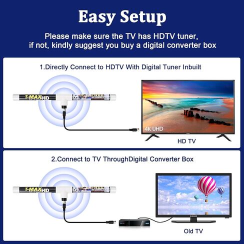 Magic Stick TV Antenna for Smart TV Indoor, Local Channels, TMAX in Kuwait