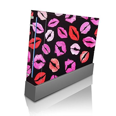 Lipstick Lips Kisses Wallpaper Vinyl Decal Sticker Skin by Debbie's Designs for Wii Console in Saudi Arabia