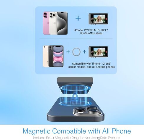 Vlog Selfie Monitor Screen iPhone, Screen Mirroring with Remote Control in Kuwait
