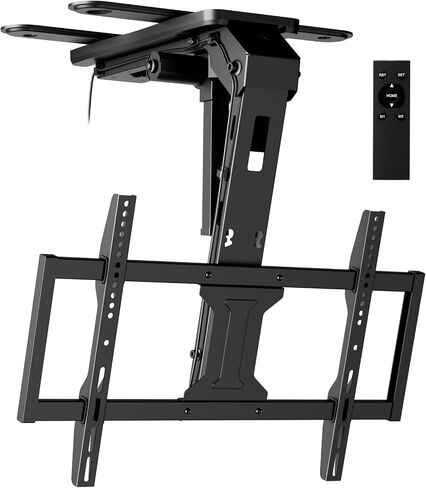 Motorized Flip Down Ceiling TV Mount for 37-75 Inch Screens, Remote Control in Kuwait