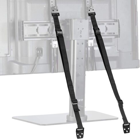 TV Anti-Tip Heavy Duty Dual Cable Kit, Non Tipping Safety Straps for Screens or Furniture Mounting, Adjustable Baby Proofing Anchor, Easy Install Hardware Included, STAND-SK02 in Saudi Arabia