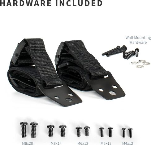 TV Anti-Tip Heavy Duty Dual Cable Kit, Non Tipping Safety Straps for Screens or Furniture Mounting, Adjustable Baby Proofing Anchor, Easy Install Hardware Included, STAND-SK02 in Saudi Arabia