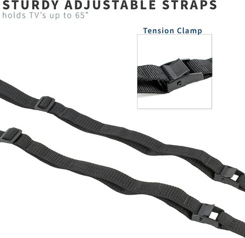 TV Anti-Tip Heavy Duty Dual Cable Kit, Non Tipping Safety Straps for Screens or Furniture Mounting, Adjustable Baby Proofing Anchor, Easy Install Hardware Included, STAND-SK02 in Saudi Arabia