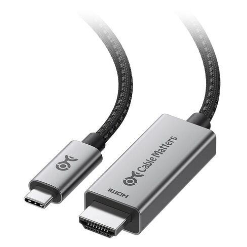 Cable Matters 48Gbps Unidirectional USB C to HDMI 2.1 Cable, 6ft in Saudi Arabia