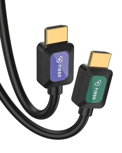 Fiber Optic HDMI Cable 50 ft 2.1 8K 48Gbps High Speed Supports 8K@60Hz 4K@120Hz, VRR, ALLM, eARC, HDR- Ultra Long Reliable Cable for Projector, Home Theater, Gaming (PS5/Xbox) Immune to Interference in Saudi Arabia