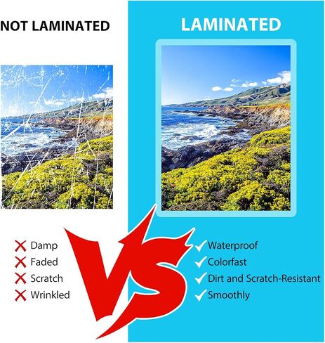 100 Pack Laminating Sheets, 3 Mil, 9 x 11.5 Inches Thermal Laminating Pouches Lamination Sheet Paper for Laminator, Clear, Letter Size, Office and School Supplies in Kuwait
