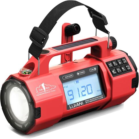 NOAA Emergency Weather Radio AM/FM/SW Solar Hand Crank in Saudi Arabia