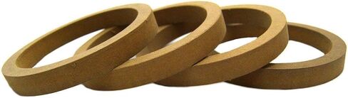 Pipeman's Installation Solution 2 Pair 6.5" inch Universal MDF Wooden Speaker Ring Ring-6.5R Speaker Mounting Spacer Rings in Saudi Arabia