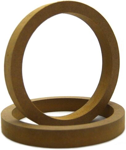 Pipeman's Installation Solution 2 Pair 6.5" inch Universal MDF Wooden Speaker Ring Ring-6.5R Speaker Mounting Spacer Rings in Saudi Arabia