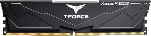 TEAMGROUP T-Force Vulcan Alpha DDR5 Ram 16GB (1x16GB) 6000MHz (PC5-48000) CL38 وحدة ذاكرة سطح المكتب ذاكرة الوصول العشوائي (أسود) ذاكرة AMD المحسنة - FLABD516G6000HC38A01 in Kuwait