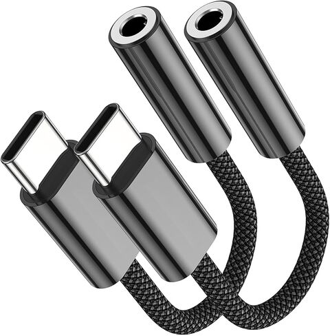 Fidioto 4 Pack USB-C to 3.5 mm Jack Adapter, Aux to USB C Adapter for Headphones Cable Compatible with iPhone 17/16 Pro Max/16 Pro/16/Samsung Galaxy S24/S23/S22/S21 Ultra/iPad Pro/Pixel 8 … in Kuwait