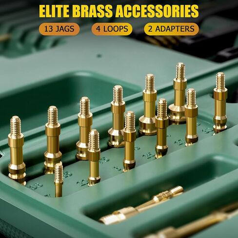 focopot Gun Cleaning Kit Universal with 5.56/.223 Cleaning Snake,Brass Jags in Kuwait