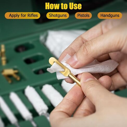 focopot Gun Cleaning Kit Universal with 5.56/.223 Cleaning Snake,Brass Jags in Kuwait