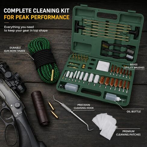 focopot Gun Cleaning Kit Universal with 5.56/.223 Cleaning Snake,Brass Jags in Kuwait