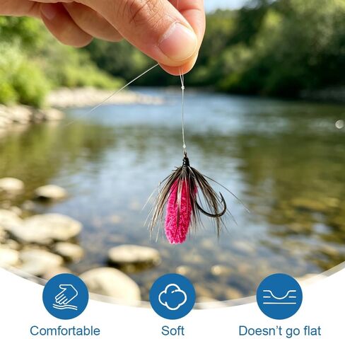100 PCS Mop Fly Tying Materials, Trout Nymphs Caddis Body for Hand Tie in Kuwait