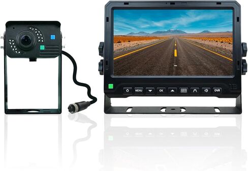 TadiBrothers Heavy Duty 1080P Wired Camera with Monitor, AHD High-Resolution Monitor, Wide-Angle Camera for Tractors, Vans, RVs, Real-Time Lane Change & Reversing – American-Based, 1-Year Warranty in Saudi Arabia