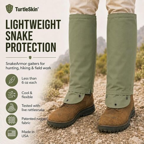 TurtleSkin SnakeArmor Gaiters, Sage/Sage, Regular (SAG0-1A00-6R00) in Kuwait