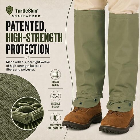 TurtleSkin SnakeArmor Gaiters, Sage/Sage, Regular (SAG0-1A00-6R00) in Kuwait