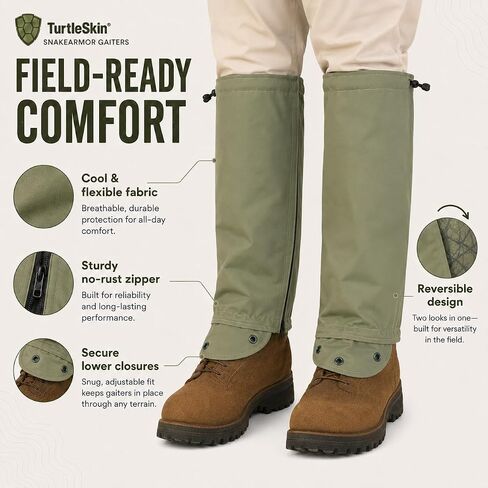 TurtleSkin SnakeArmor Gaiters, Sage/Sage, Regular (SAG0-1A00-6R00) in Kuwait