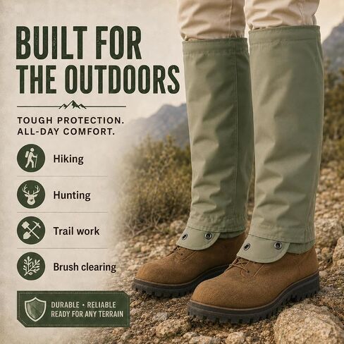 TurtleSkin SnakeArmor Gaiters, Sage/Sage, Regular (SAG0-1A00-6R00) in Kuwait