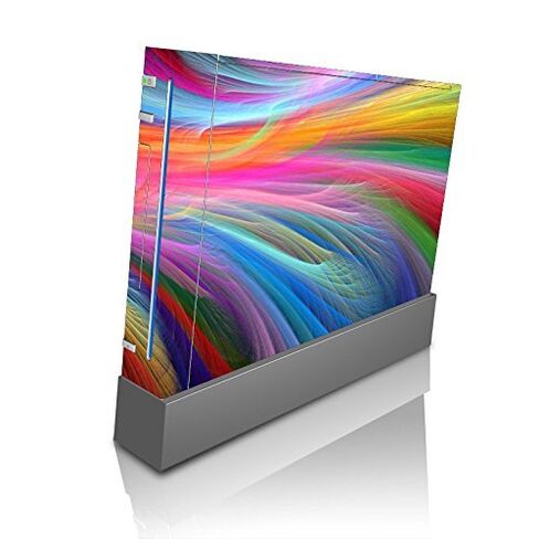 Fractal Rainbow Ocean Vinyl Decal Sticker Skin by Debbie's Designs for Wii Console in Saudi Arabia