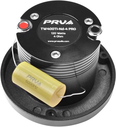 مكبرات صوت فائقة من PRV AUDIO Bullet Super Neodymium 240 وات RMS 4 أوم، 3.50 بوصة PRV Black TW400Ti-Nd-4 PRO، سهلة التركيب - خرج عالي (مكبرات صوت، زوج) in Kuwait