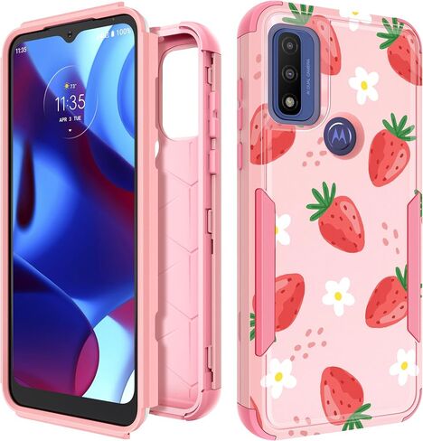 for Motorola Moto G Pure/G Power 2022 Case/G Play 2023 Case,Women Girls Cute Sky Cloud Style Heavy Duty Military Grade Protctive Shockproof G Pure/G Power 2022/G Play 2023 Hard Phone Cases in Kuwait