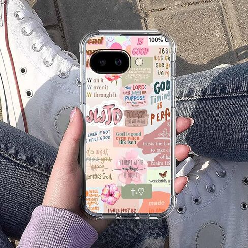 Case for Google Pixel 10a with Christian Design,Jesus Bible Verse Collage,Clear Slim Soft TPU Bumper Phone Cover,6.3"(Christian,P10a) in Saudi Arabia