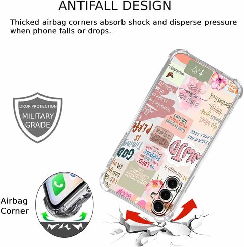 Case for Samsung Galaxy S26+ with Christian Design,Jesus Bible Verse Collage,Clear Slim Soft TPU Bumper Phone Cover,6.7"(Christian,Sx26p) in Saudi Arabia