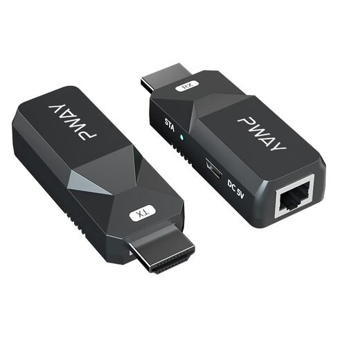 PWAY HDMI Extender 165ft Audio Video 1080P Over Cat5 Cat6 Ethernet Cable Transmit Lossless Signal HDMI Long Distance Extension Adapter in Saudi Arabia