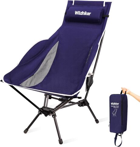 Wildhiker RestAngle High Back Folding Camping Chair, Lounge Comfort - Green in Saudi Arabia