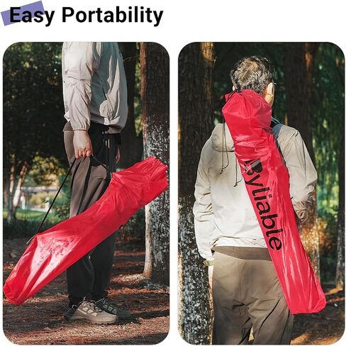 Byliable Camping Chairs Portable Lightweight Folding Lawn Chairs, Red in Saudi Arabia
