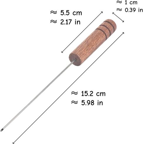 2 PCS Worm Threader Wooden Fishing Bait Wormhole Rigging Needle Fly Threader for Shore Casting Freshwater & Saltwater Anglers in Kuwait