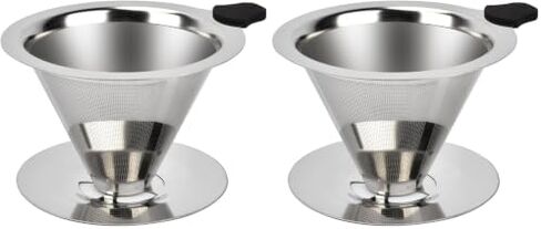 NKOVE Pour Over Coffee Dripper Stainless Steel Reusable Filter Coffee Maker in Kuwait