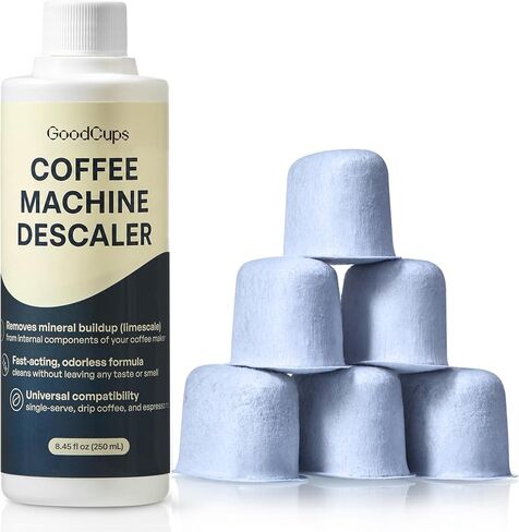 GoodCups Keurig Descaler Kit – Descaling Solution with 6 Charcoal Water Filters, Compatible with Keurig Coffee Makers, 2 Cleaning Cycles in Kuwait
